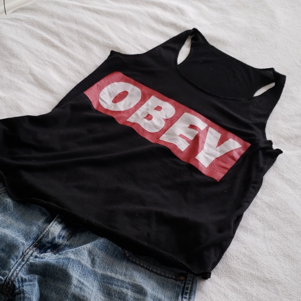 Black OBEY tank